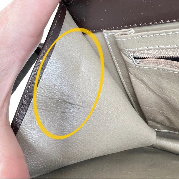 Brown Faux Leather & Suede Patchwork Front Shoulder Purse - Picture 12 of 15